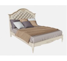 Французский Прованс - Кровать с Мягким изголовьем , массив дерева , бук .
