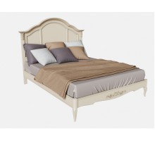 Французский Прованс - Кровать с жёстким изголовьем , массив дерева , бук .